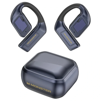 Monster AC310 TWS Earbuds Wireless bluetooth 5.4 Earphone 14.2mm Large Drive Unit HiFi Bass ENC Noise Cancelling 36H Pla