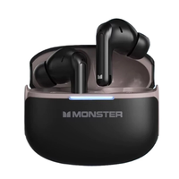 Monster D02 TWS Earbuds Wireless bluetooth V6.0 Earphone 4-Mic ENC Call Noise Cancelling 13mm Drivers 24H Playback Low D