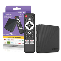 Mortal T1S 2+8G 4KAndroid 14.0 TV Box Allwinner H313 Quad Core Support 2.4G/5.8G Dual WiFi&BT5.0 Voice Control Portabl