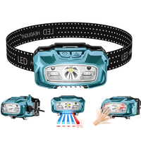 Motion Sensor LED Headlamp USB Rechargeable Headlight Waterproof Induction Headlamps Head Flashlight for Camping Hiking