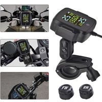 Motorcycle TPMS With QC 3.0 Fast Charging USB Output Motorbike Tire Pressure Monitoring System Tyre Temperature Alarm Sy