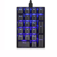 MOTOSPEED K23 21-key Wired Digital Mechanical Keyboard Red/Blue Switch Type-C Ergonomics Gaming Keyboard