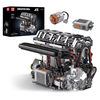 Mould King 10087 L4 Gasoline Engine Model Building Block Technical Car Motorised Inline 4-cylinder Brick Assembly Kit 17