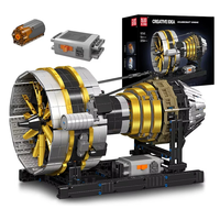 Mould King 10141 Building Block Aircraft Turbine Engine Model Brick Assembly Kit 2256+PCS Technical Car Motor Brick Set