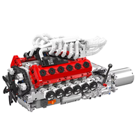 Mould King 10188 / 10209 / 10210 / 10213 / 10214 / 10227 / 10234 / 10250 Technical Motorized Sport Car Engine Building B