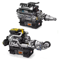 Mould King 10205 10207 The RR Luxury Car V12 Engine Model / The Motorized PAG Supercar V12 Engine Model Building Block A