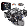Mould King 10230 Technical Car Engine Toys The Motorized A8 Car W12 Twin Turbo Engine Building Block Brick Set Assembly