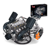 Mould King 10248 Technical Car Engine Toys The Motorized JZK V8 Hyper Engine Building Block Assembly Kit MOC Enigne Bric