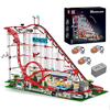 MOULD KING 11014 Motorized Rolle Loop Coaster Creative Building Block Brick Assembly Kit 3646+PCS Compatible With 10303
