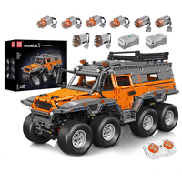 Mould King 13088 13089 Technical Car Toys The RC Avtoros Shaman 8x8 Building Block Assembly Kit Vehicle Brick Set Kids C