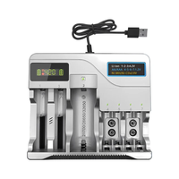 MS-5D889 18650 Battery Charger 7 Slots LCD Rechargeable Batteries Charging For 4.2V AA AAA 18650 26650 16340 Lithium Int