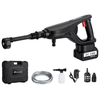 MUDIRO M-BW1 3500W Cordless Pressure Washer with 4.0Ah Batteries, 220Bar 1.32 GPM Brushless Motor Portable Pressure Washe