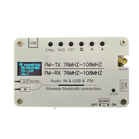 Multi-function FM Transmitter Receiver Bluetooth AUX USB Audio 76MHz-108MHz Built-in Rechargeable Battery Portable Radio