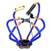 Multi-Functional Soldering Helping Hand with 6 Pc Flexible Arms Aluminum Alloy Soldering Station with Fan Magnifying Gla