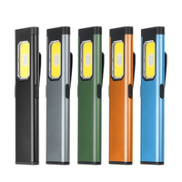 Multi-functional Super Bright LED Mini Flashlight Dual Source USB Rechargeable Work Lamp High Brightness For Camping Hik
