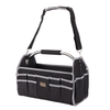 Multi Functional Tool Bag Heavy Duty 40x27x22cm 20kg Capacity Black Organizer with Stainless Steel Handle Adjustable Sho
