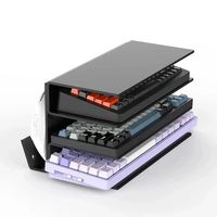 Multifunctional 3-Layer Keyboard Display Shelf Storage Rack Mouse Display Stand for Organizing Accessories