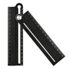 Multifunctional Aluminum Alloy Ruler High Precision 0.1 cm Versatile Measuring Tool Angle Ruler Compass for Drawing Circ