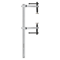 Multifunctional F Clamp 300x80mm Double Force Welding Bar Clamp 1200 Pounds Clamping Force Chrome Vanadium Steel Metalwo