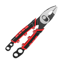 Multifunctional Fish Nose Pliers Double Axis Design 80mm Opening Chromium Vanadium Steel Wire Cutter Ergonomic Handle 21