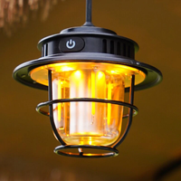 Multifunctional Outdoor Camping LED Retro Camping Searchlight Handle Hook Portable Tent Camping Light