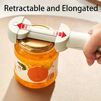 Multifunctional Retractable Bottle Opener Handheld Adjustable Stainless Steel Can Opener Weak Hand Bottle Opener Multifu