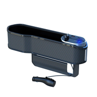 Multifunctional Seat Gap Organizer Box Telescopic Super Fast Charging Car Charger Car Seat Gap Storage Box Wireless Char
