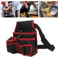 Multifunctional Tool Belt 600D Polyester Oxford Fabric Multi-Pocket Adjustable Buckle Hands-Free Tool Carrier for Carpen