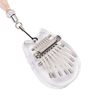 Muspor Portable Thumb Piano Crystal Mini Kalimba Instrument 8 Keys Mini Thumb Piano Musical Instrument For Beginner Musi