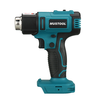 MUSTOOL 2500W 18V 650℃ 550L/min Hot Air Gun with Stepless Speed Switch Used for Soldering,  Welding Pvc,  Shaping,  Drying, 