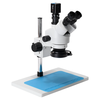 Mustool 7X-45X Binocular Stereo Microscope 2K Camera HDM LED Light for Phone Repair Soldering 24MP CMOS Sensor 100mm Wor