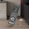 MUSTOOL 80m Digital Mini Laser Rangefinder with Electronic Angle Sensor M/In/Ft Unit Switching USB Charging Pythagorean