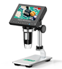 Mustool DM4 4.3In 8MP High-Resolution 720P Microscope with LED Lights Magnification 500/1000x Manual Focus for Precise V