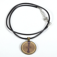 MWO Polarized Disc Necklace Multi-wave Oscillator Energy Necklace Pure Copper Gold-plated Jewelry Regulates Cell Frequen