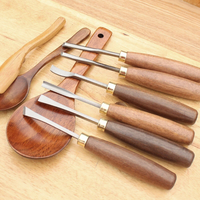 MYTEC 12pcs Wood Carving Chisel Set Walnut Handle 65Mn High Carbon Steel Sharp Blade Professional Woodworking Carving To