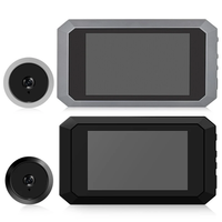 N9S 3.97in LCD Screen Visual Doorbell Digital Magic Eye Electronic Viewfinder Night Vision Safety Door Viewer Photo Reco