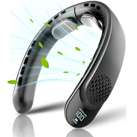 Neck Fan Cooling Rechargeable Air Conditioning Fans Air Cooler 4000mAh Air Conditioner 3 Speed for Outdoor Sports