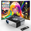 [Netfilx & Google TV Certified] CAIWEI A8K 4K UHD Projector Googles Android TV14.0 10000 Lumens 2G RAM 32G ROM Auto Focu