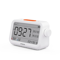 NEW Atuman MT2 3in1 Multifunctional Hygrometer Alarm Clock Timer -9.9°C~60°C LCD Display Temperature Humidity Monitor Ac