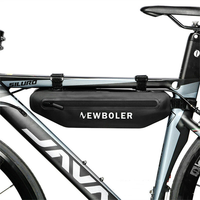 NEWBOLER Bicycle Triangle Bag Bike Frame Front Tube Bag Waterproof Cycling Bag Battery Pannier Packing Pouch for MTB Bik