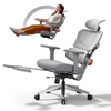 NEWTRAL NT002 Ergonomic Office Chair with Footrest High Back Desk Chair with Unique Adjustable Lumbar Support Backrest S