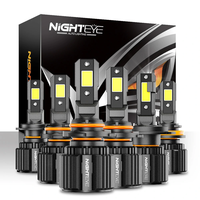 NightEye Auto Lighting A315-S4 2PCS Car LED Headlight Bulb 15, 000LM/PAIR LED Front Headlamp 6500K White IP68 Waterproof