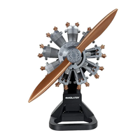 NIKOLATOY 9-Cylinder Radial Engine Model Ornaments Decorations Collection Science Discovery Toys