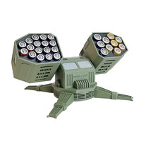 NIKOLATOY Anti-Aircraft Missile Shaped Battery Storage Box 27 Holes Suitable for AA/AAA batteries DIY Novel Creative App
