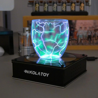 Nikolatoy Creative Inert Gas Lightning Cup Including Base Desktop Ornaments Scientific Research Teaching Aids Set Model