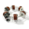NIKOLATOY Electromagnetic Coil Accelerator 6 Coils DIY Creative Novel High-Tech Desktop Ornaments Science Discovery Phys