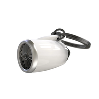 NIKOLATOY MTM Aircraft Turbofan Engine Model Keychain Movable Propellers Creative Pendant Science Discovery Toys