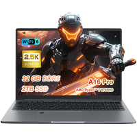 Ninkear A16 Pro Laptop 2.5K 120Hz 16 Inch AMD Ryzen 7 8745HS 8 Core 16 Threads 32GB DDR5 2TB SSD WIFI 6 Fingerprint Unlo