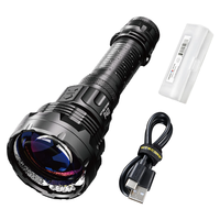 Nitecore P40 Long-Range LEP Flashlight 2000 Lumens 3171 Yards Beam Distance USB-C Rechargeable Spotlight & Floodlight Wa