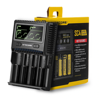 Nitecore SC4 3A Fast Charge LCD Intelligent Battery Charger Super for Li-ion IMR LiFePO4 Batteries For Flashlight RC Toy